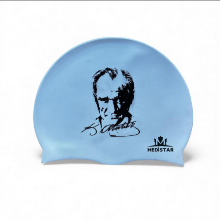 Atatürk Baskılı Mavi Bone